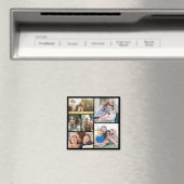 Personaliseer 6 aangepaste fotocollages magneet (Insitu (Vaatwasser))