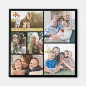 Personaliseer 6 aangepaste fotocollages magneet (Voorkant)