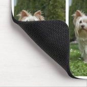 Personaliseer 6 Foto Collage hond eigenaar Muismat (Hoek)