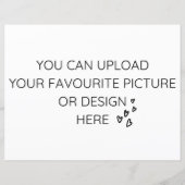 Personaliseer 8,5 inch x 11-inch behuizing kaart-  (Achterkant)