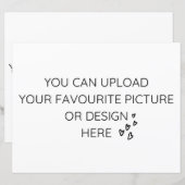 Personaliseer 8,5 inch x 11-inch behuizing kaart-  (Voorkant / Achterkant)