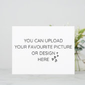 Personaliseer 8,5 inch x 11-inch behuizing kaart-  (Staand voorkant)