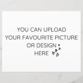 Personaliseer 8,5 inch x 11-inch behuizing kaart-  (Voorkant)