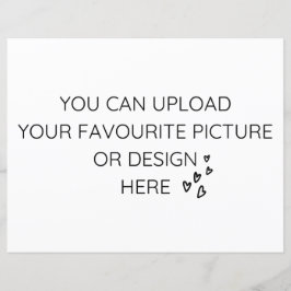 Personaliseer 8,5 inch x 11-inch behuizing kaart- 