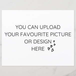 Personaliseer 8,5 inch x 11-inch behuizing kaart-