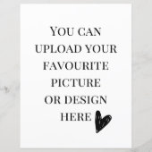 Personaliseer 8,5 inch x 11-inch behuizing kaart-  (Achterkant)