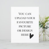 Personaliseer 8,5 inch x 11-inch behuizing kaart-  (Staand voorkant)