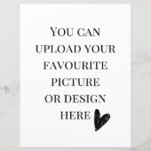 Personaliseer 8,5 inch x 11-inch behuizing kaart-  (Voorkant)