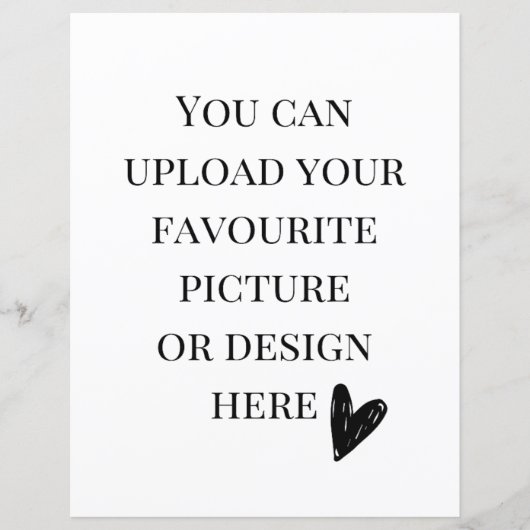 Personaliseer 8,5 inch x 11-inch behuizing kaart-  (Voorkant)