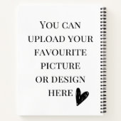 Personaliseer 8,5 inch x 11 inch spiraal notitieboek (Achterkant)