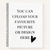 Personaliseer 8,5 inch x 11 inch spiraal notitieboek (Voorkant)