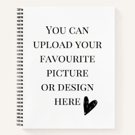 Personaliseer 8.5" x 11" spiraal notitieboek