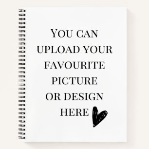 Personaliseer 8.5" x 11" spiraal notitieboek