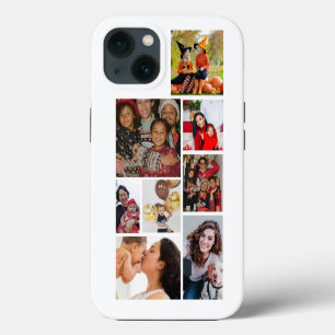 Personaliseer 8 foto collage  iPhone 13 hoesje
