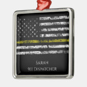 Personaliseer 911-dispatcher metalen ornament (Links)