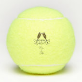 Personaliseer Aangepaste Champagne Night Tennis Ba Tennisballen (Voorkant)