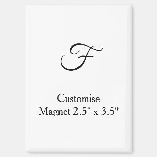 personaliseer aangepaste eenvoudige 2,5" x 3,5" Re Magneet