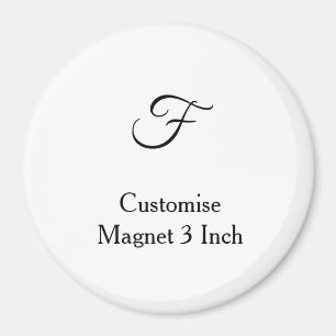 personaliseer aangepaste eenvoudige 3 inch cirkel magneet