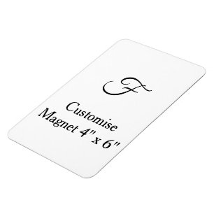 personaliseer aangepaste eenvoudige 4" x 6" Flexib Magneet