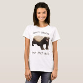 Personaliseer aangepaste honingbadger Funny T-Shir T-shirt (Voorkant volledig)