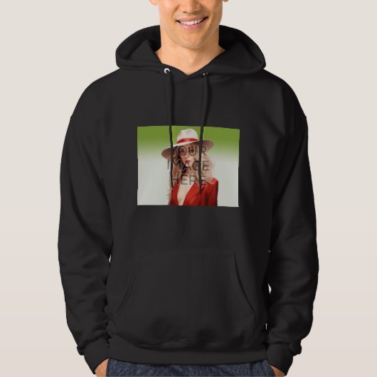 Personaliseer Aangepaste Hoodie Shirt Horizontaal  (Voorkant)