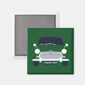 PERSONALISEER AANGEPASTE KLASSIEKE MINI COOPER AUT MAGNEET (Voorkant / Achterkant)