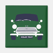 PERSONALISEER AANGEPASTE KLASSIEKE MINI COOPER AUT MAGNEET (Voorkant)