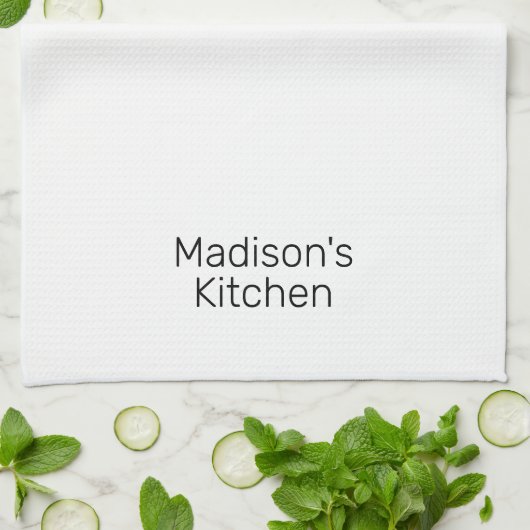 Personaliseer Aangepaste Naam familie zakelijke wi Theedoek (Gevouwen)