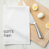 Personaliseer Aangepaste Naam familie zakelijke wi Theedoek (Quarter Fold)