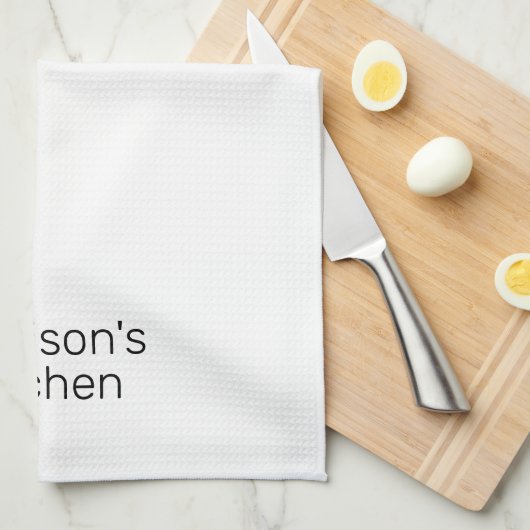 Personaliseer Aangepaste Naam familie zakelijke wi Theedoek (Quarter Fold)