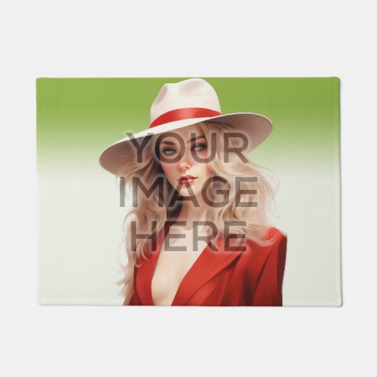 Personaliseer Aangepaste Photo Area Rug horizontaa Deurmat (Voorkant)