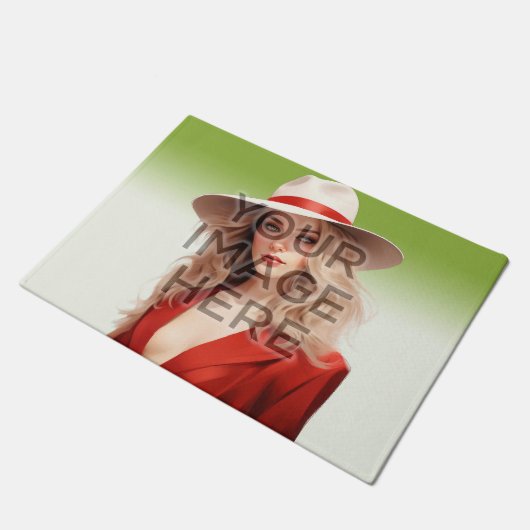 Personaliseer Aangepaste Photo Area Rug horizontaa Deurmat (Schuin)