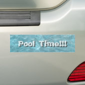 Personaliseer: Abstract zwembadwater Bumpersticker (Op auto)