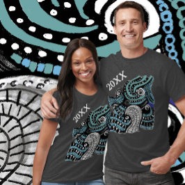 Personaliseer Abstracte Graphic Art Print T-shirt