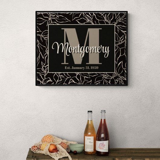 Personaliseer achternaam Print Jubileum Gift