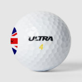Personaliseer add Naam Britse vlag Golfballen (Logo)