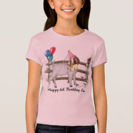 Personaliseer Adorable Boer Geit Kid Verjaardag Sh Tri-Blend Shirt