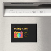 Personaliseer Adverteer Fotograaf Zakelijk Magneet (Insitu (Vaatwasser))