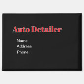 Personaliseer Adverteren Promoot Auto Detailer Magneet (Voorkant)