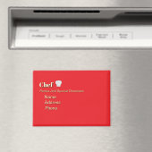 Personaliseer Adverteren Promoot Chef Magneet (Insitu (Vaatwasser))
