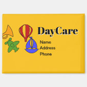 Personaliseer Adverteren Promoot DayCare Business Magneet (Voorkant)