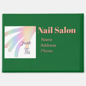 Personaliseer Adverteren Promoot Nail Salon Busine Magneet (Voorkant)