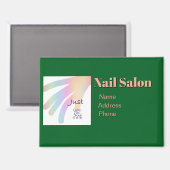 Personaliseer Adverteren Promoot Nail Salon Busine Magneet (Voorkant / Achterkant)