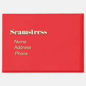 Personaliseer Adverteren Promoot Seamstress Magneet (Voorkant)