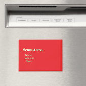 Personaliseer Adverteren Promoot Seamstress Magneet (Insitu (Vaatwasser))