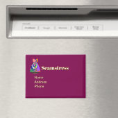 Personaliseer Adverteren Promoot Seamstress Plum Magneet (Insitu (Vaatwasser))