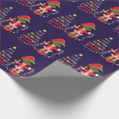 Personaliseer Afrikaanse American Boy Elf Cadeaupapier (Hoek)