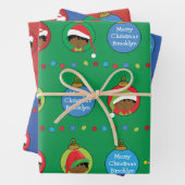 Personaliseer Afrikaanse American Boy Elf Inpakpapier Vel (In situ)