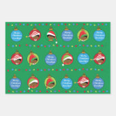 Personaliseer Afrikaanse American Boy Elf Inpakpapier Vel (Voorkant)