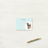Personaliseer Airedale Terrier Post-it® Notes (Op bureau)